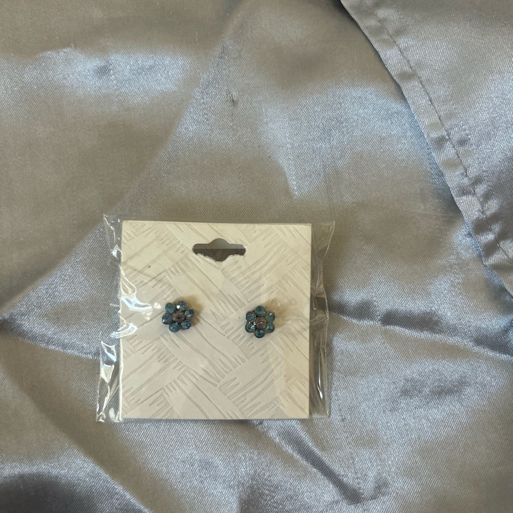 MIA Blue Floral Earrings